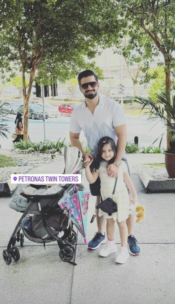 Aiman Khan & Muneeb Butt's New Family Clicks From Malaysia Trip