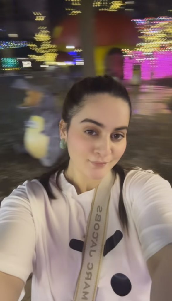 Aiman Khan Shares New Reel From Malaysia