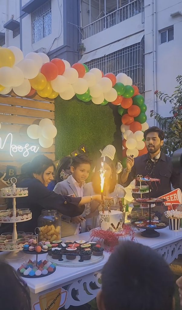Fahad Mustafa Celebrated 8th Birthday Of Son Moosa