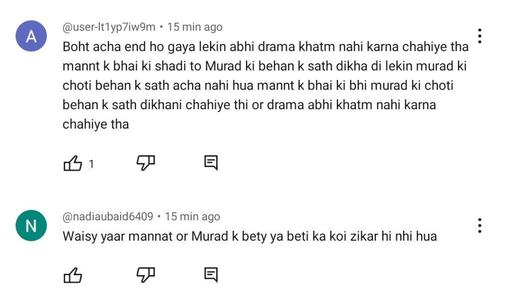 Mannat Murad Last Episode Gets Paise