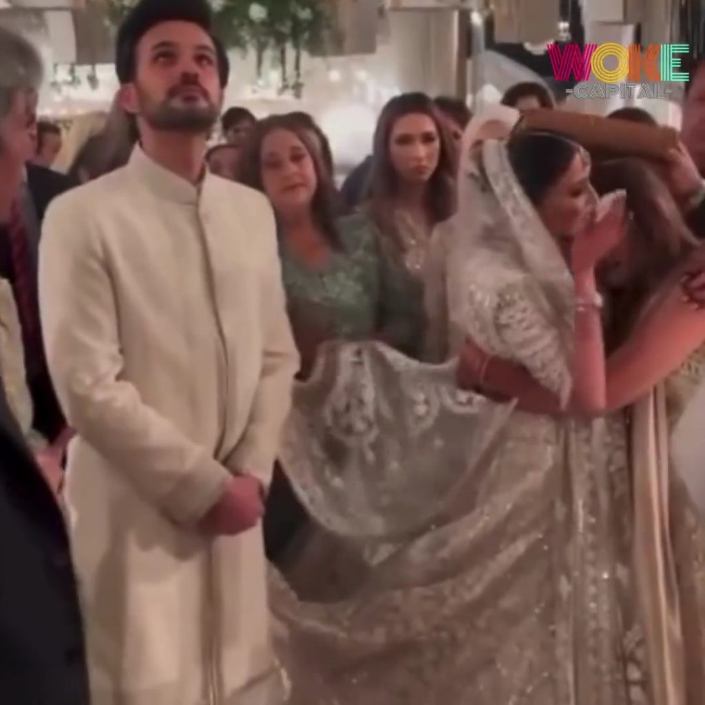 Internet Is Not Happy With Aymen Saleem's Husband's Reaction At Rukhsati