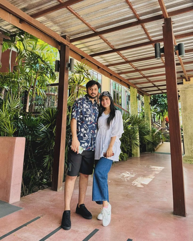 Iqra Kanwal And Areeb Pervaiz Honeymoon In Phuket