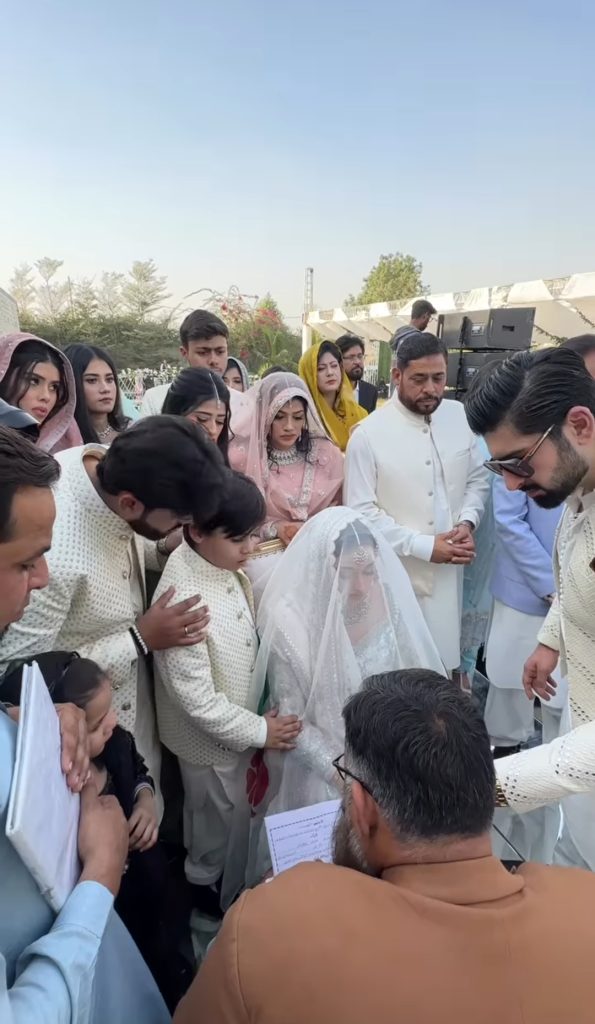 Aiman & Minal's Brother Maaz Khan's Nikah Pictures and Videos
