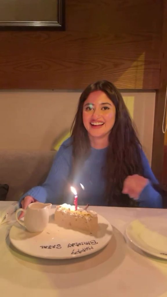 Saboor Aly's Beautiful Birthday Surprise For Sajal Aly
