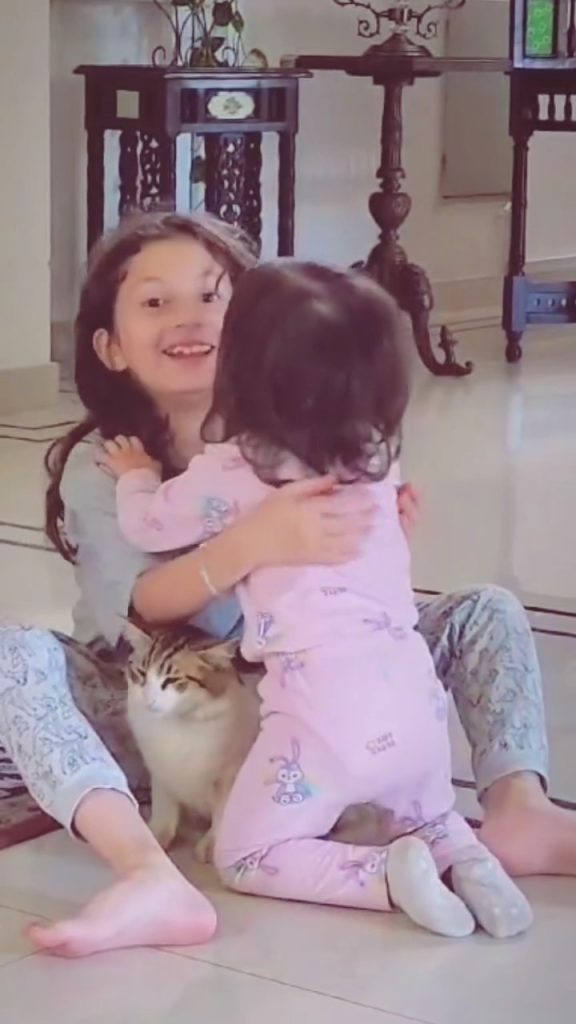 Shahroz Sabzwari Shares Cutest Video Of Daughters Nooreh And Zahra