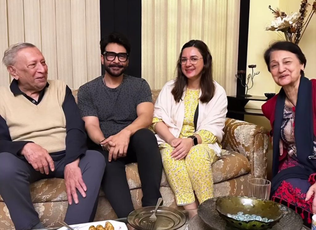 Faysal Quraishi And Wife Meet Talat Hussain After Illness News