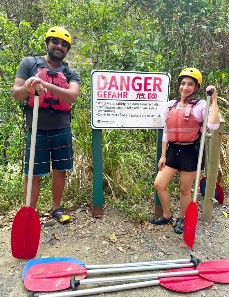 Mariyam Nafees And Husband Rafting Adventures In Australia