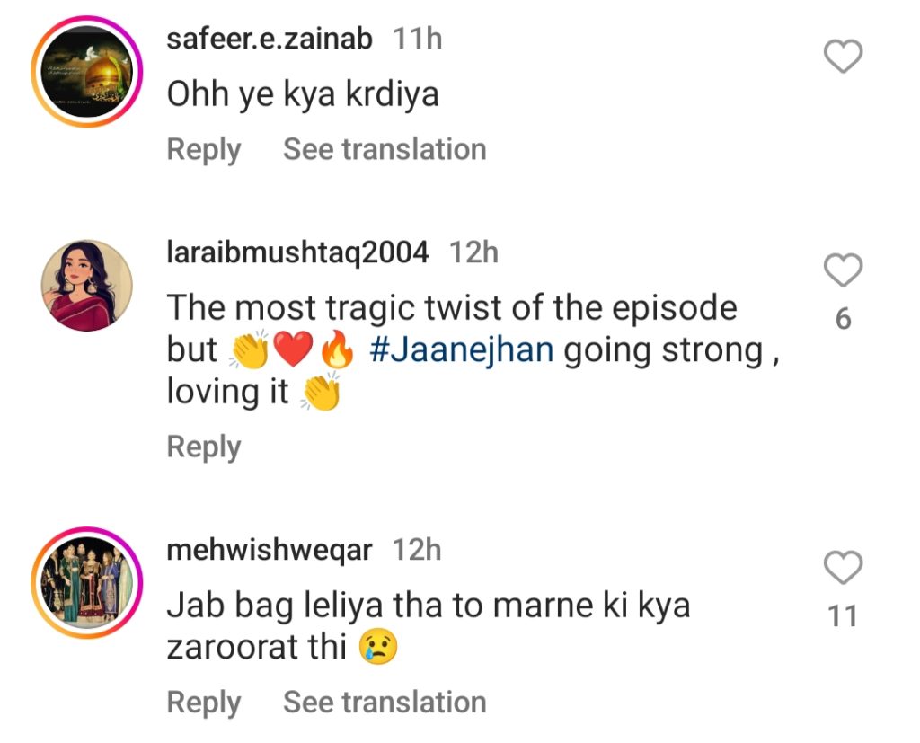 Jaan e Jahan Episode 13- Fans Heartbroken By Amir's Death