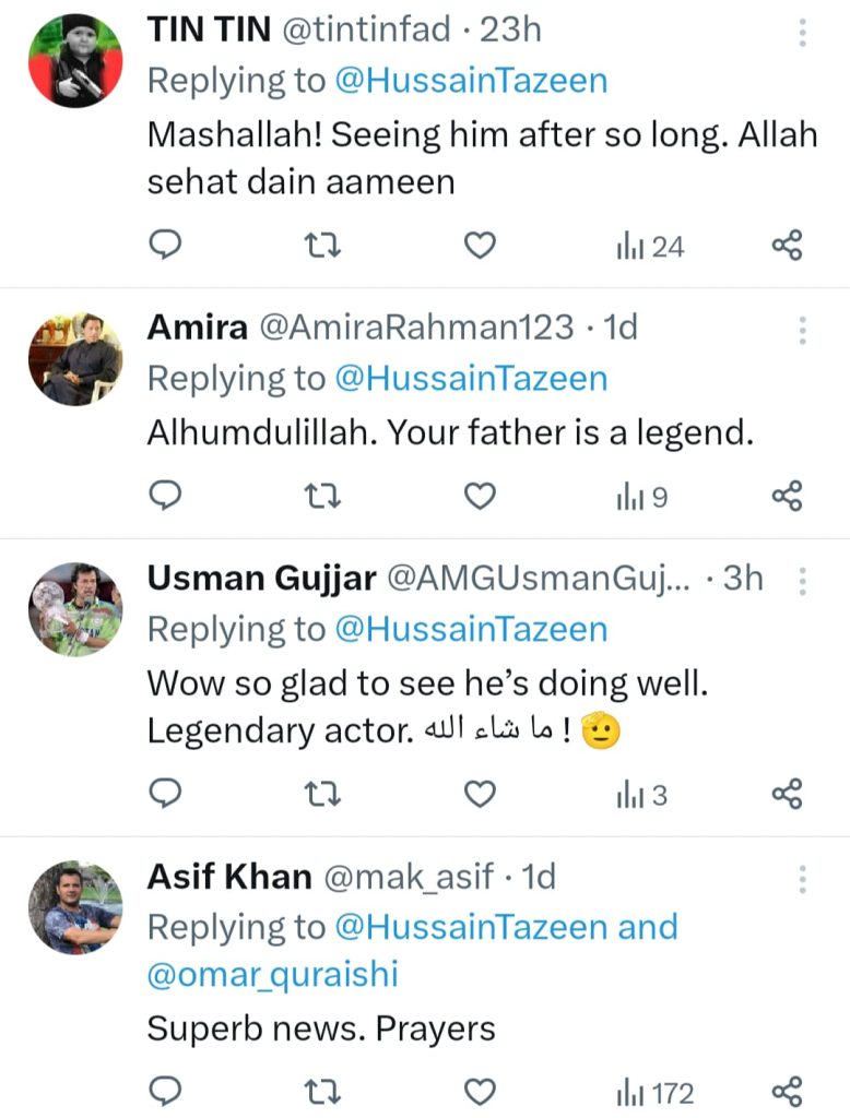 Talat Hussain's Daughter Thanks Well-Wishers