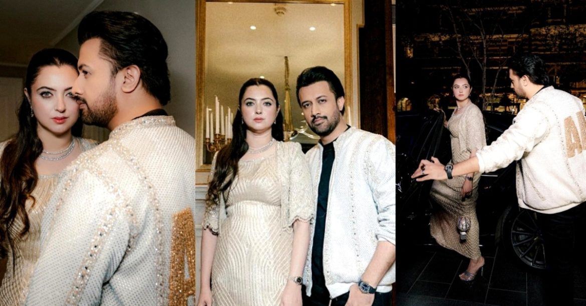 Atif Aslam’s Photoshoot With Wife From Private Concert In London