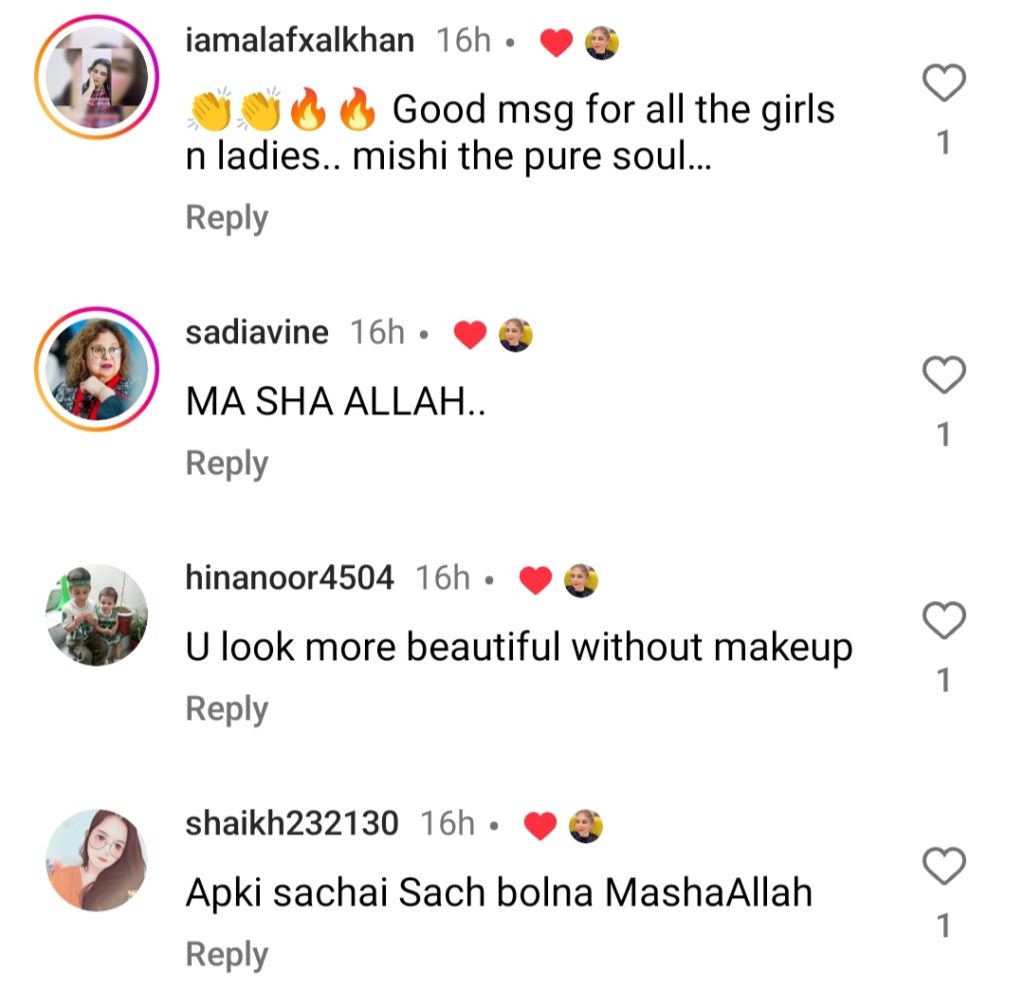 Mishi Khan's Positive Message For Girls Who Admire Actresses