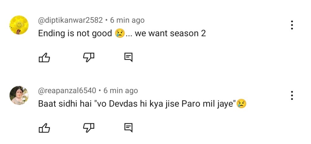 Abdullahpur Ka Devdas Last Episode Disappoints Fans