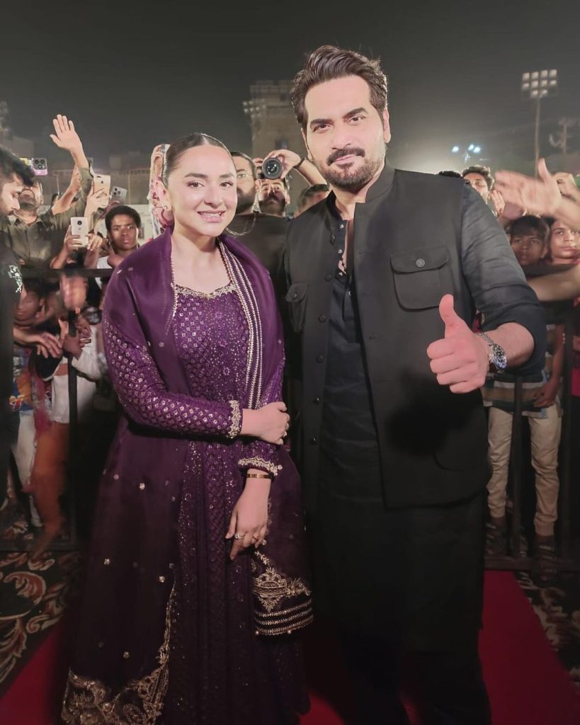 Humayun Saeed And Yumna Zaidi At Gentleman Lyari Premiere