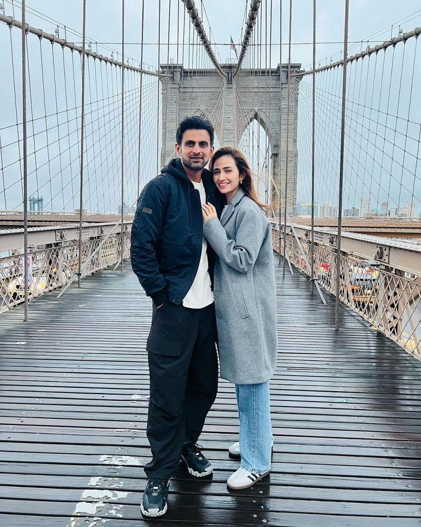 Sana Javed and Shoaib Malik Enjoying Honeymoon in New York