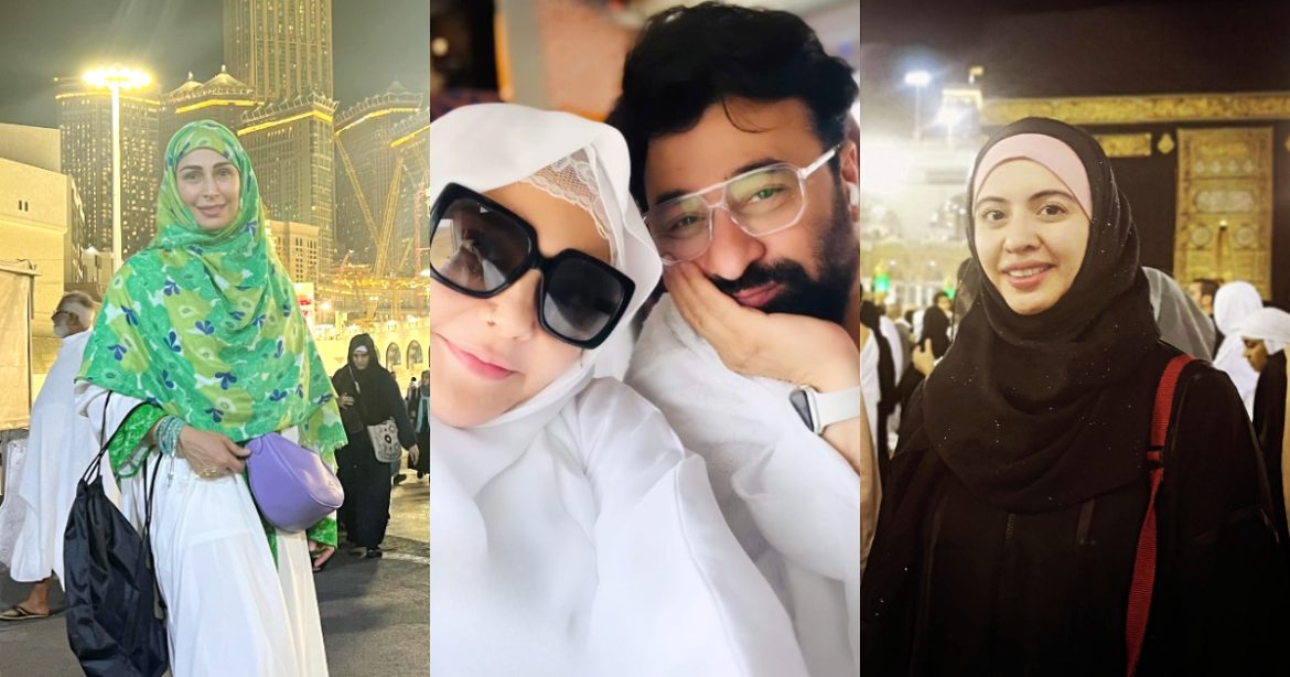 Pakistani Celebrities Performing Hajj 2024