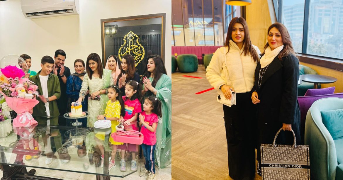Aroosa Khan Celebrates Birthday With Iqrar ul Hassan’s Family