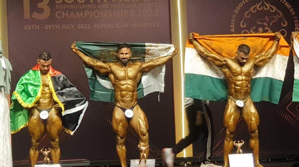 Pakistan’s National Bodybuilder Defeats Indian Athlete In South Asian Championship After 65 Years