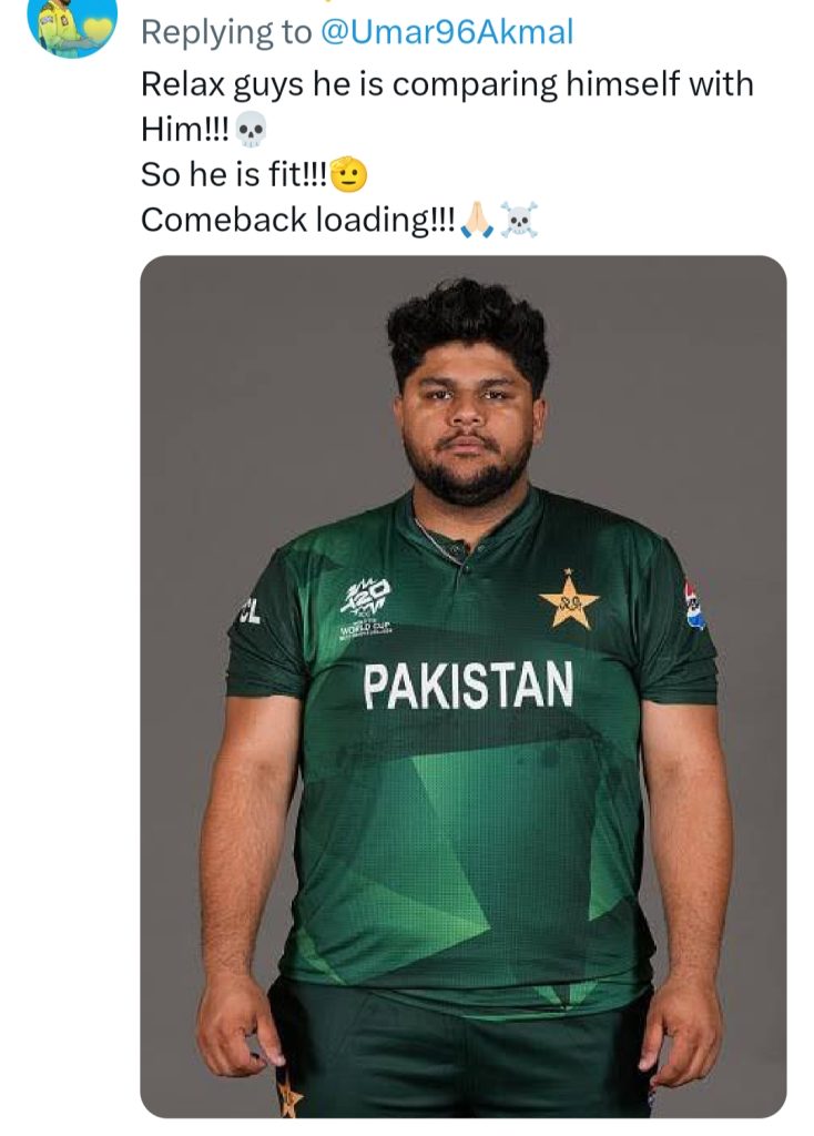Public Confused By Umar Akmal's Fitness