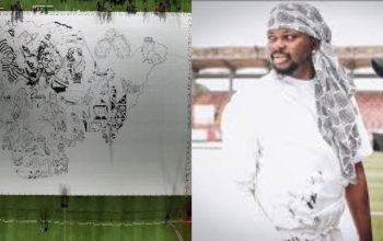 nigerian-artist-fola-david-makes-history;-registering-himself-in-the-guinness-book-of-world-records-for-the-largest-painting-made.