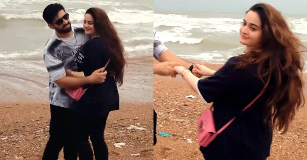 Aiman Khan & Muneeb Butt’s Dance Video from Beach