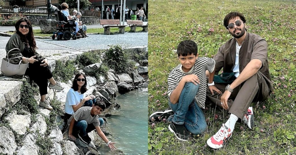 Fahad Mustafa New Vacation Pictures with Family from Switzerland