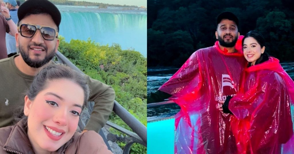 Arisha Razi Shares Clicks with Husband from Niagara Falls