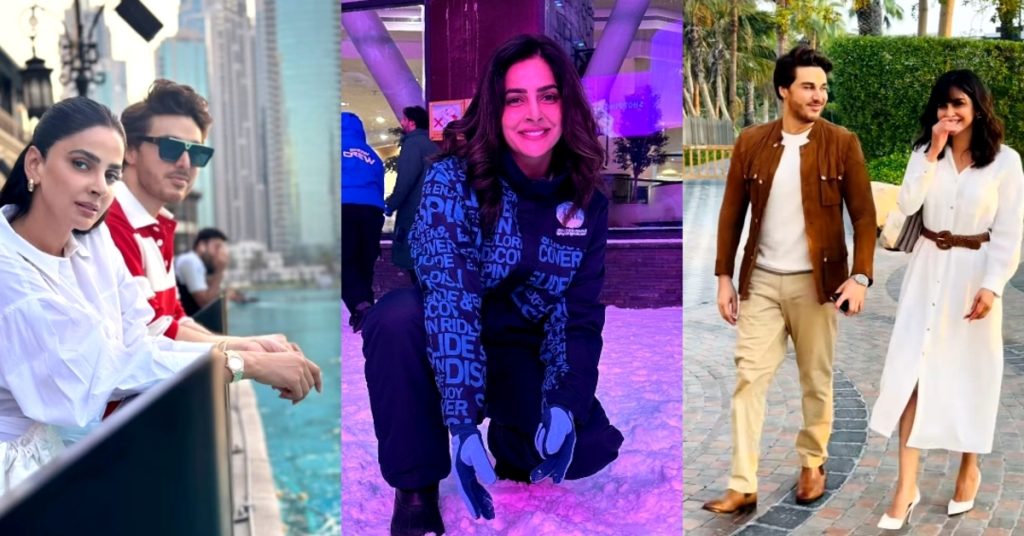 Saba Qamar & Ahsan Khan Beautiful Pictures from Dubai Trip