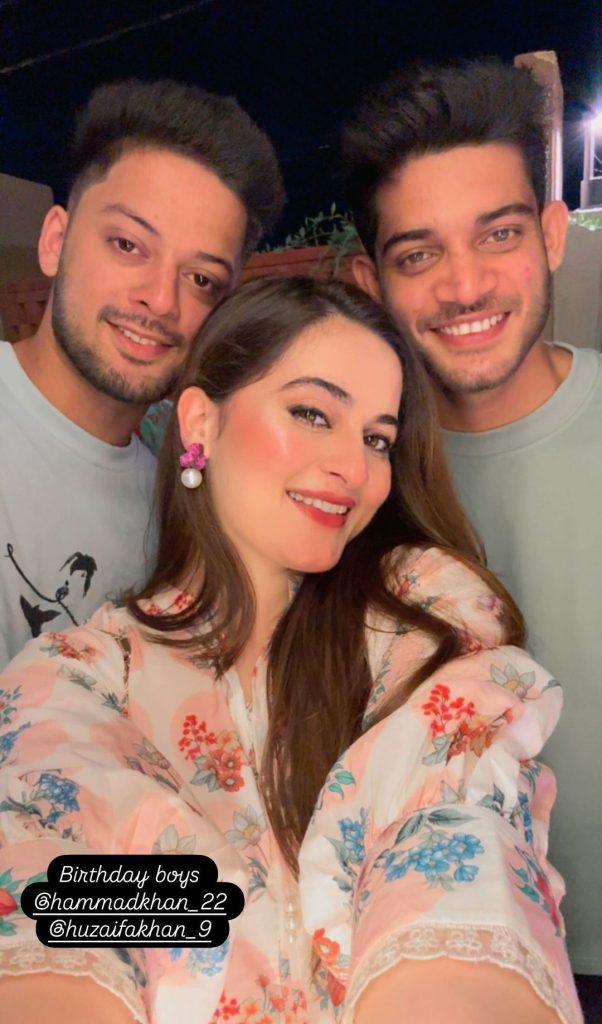 Beautiful Moments from Aiman Khan & Minal Khan Brothers' Birthday Dinner