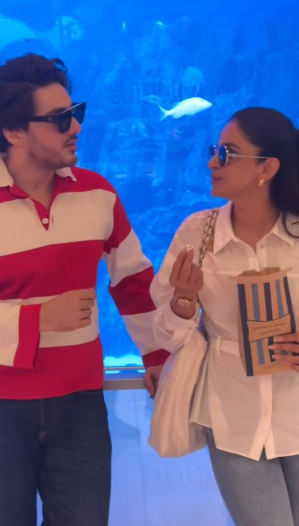 Saba Qamar & Ahsan Khan Beautiful Pictures from Dubai Trip