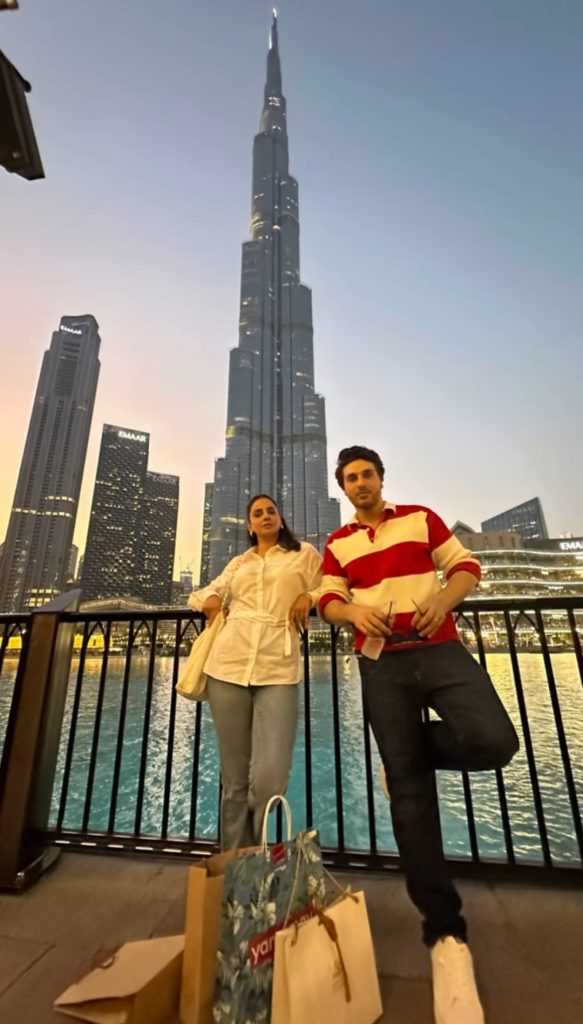 Saba Qamar & Ahsan Khan Beautiful Pictures from Dubai Trip