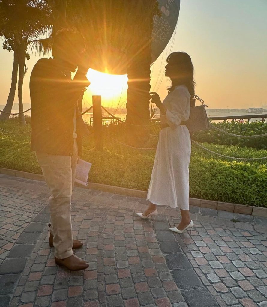 Saba Qamar & Ahsan Khan Beautiful Pictures from Dubai Trip