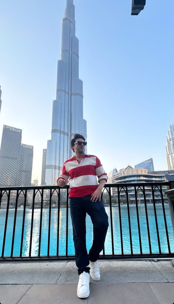 Saba Qamar & Ahsan Khan Beautiful Pictures from Dubai Trip