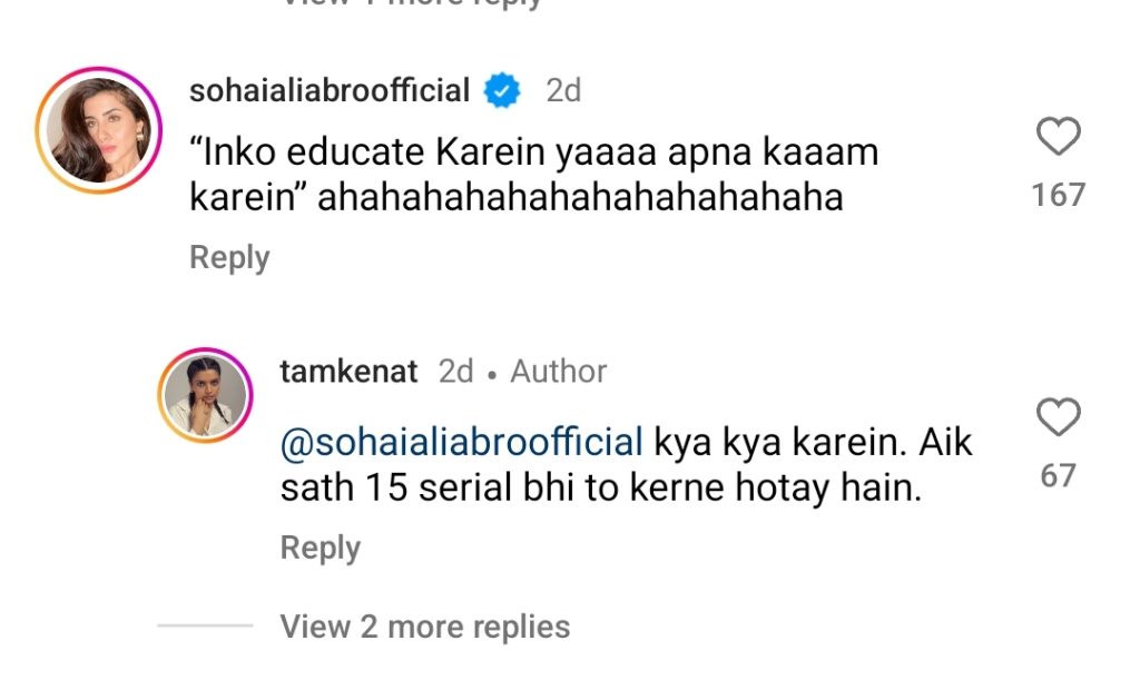 Tamkenat Mansoor Takes a Dig at Saba Faisal in Her Latest Video