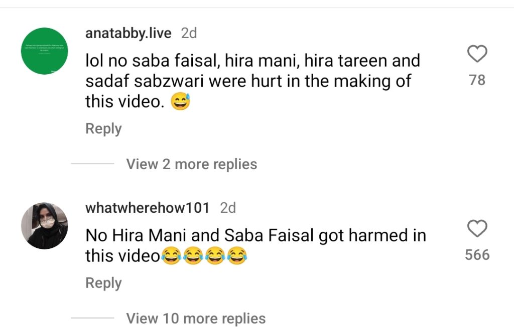 Tamkenat Mansoor Takes a Dig at Saba Faisal in Her Latest Video