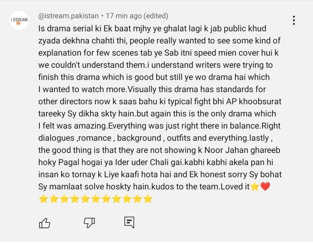 Noor Jahan Last Episode - Fans React to Surprising Ending