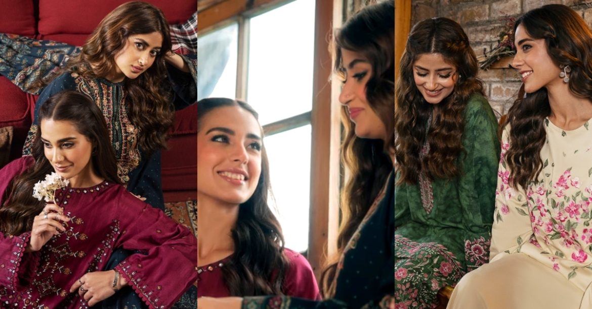 Iqra Aziz and Sajal Aly’s Photoshoot for Sapphire Winter Collection 2024