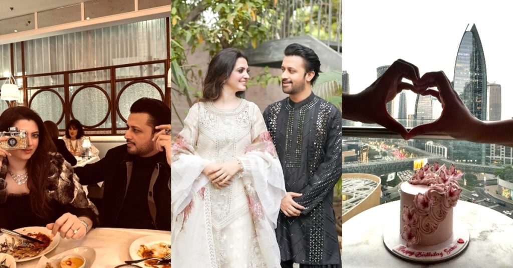 Atif Aslam Wishes Birthday to Wife with Adorable Pictures