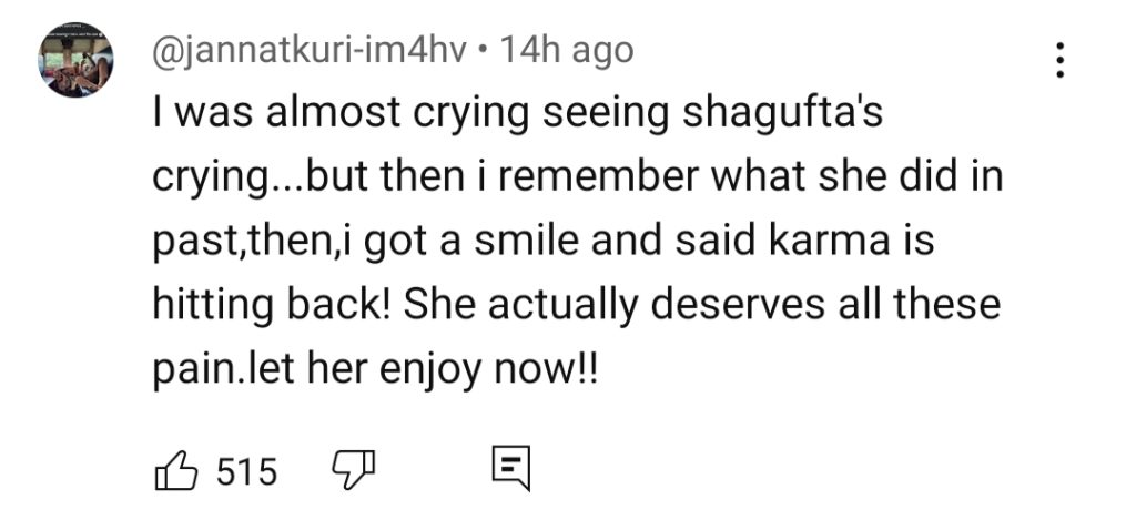 Kabhi Main Kabhi Tum Fans Happy On Shagufta's Insult