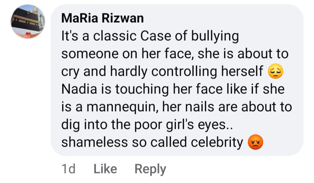 Nadia Hussain Insults Young Artist In Live Show