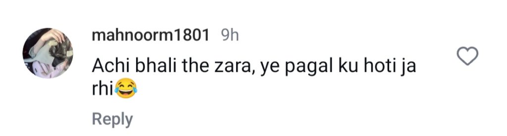 Zara Noor Abbas Hits Back At Trolls