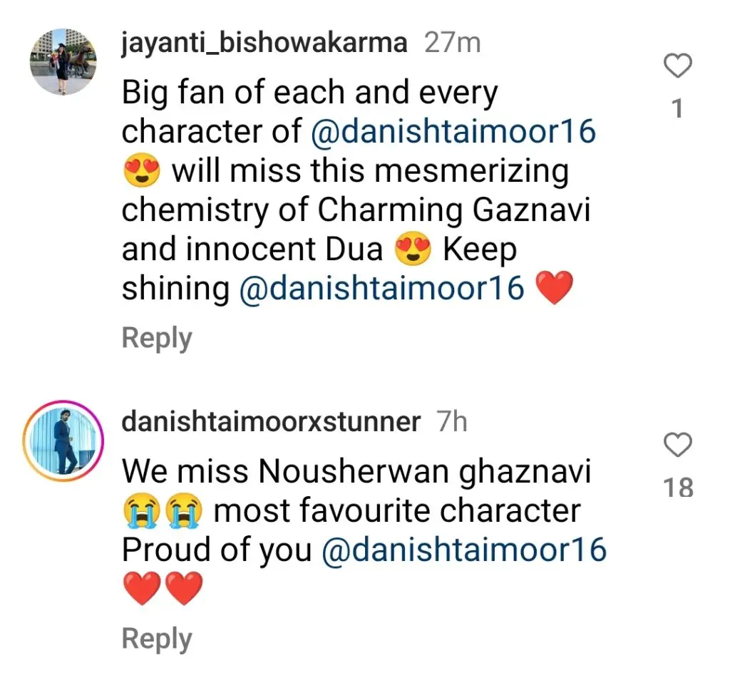 Danish Taimoor's Gratitude Post After Jaan Nisar Success