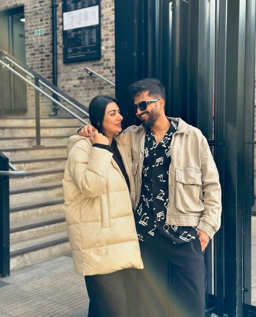 Falak Shabbir Wishes 4th Wedding Anniversary to Wife Sarah Khan