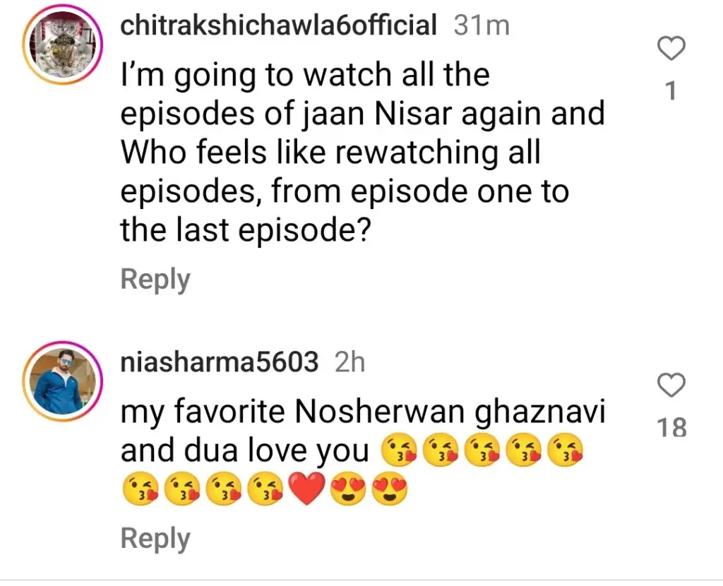 Jaan Nisar Last Episode Public Reaction