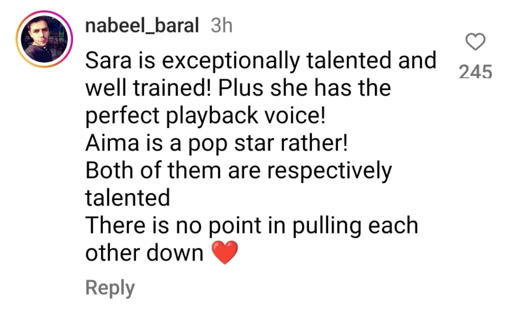 Aima Baig’s Response to Sara Raza Gets Trolled