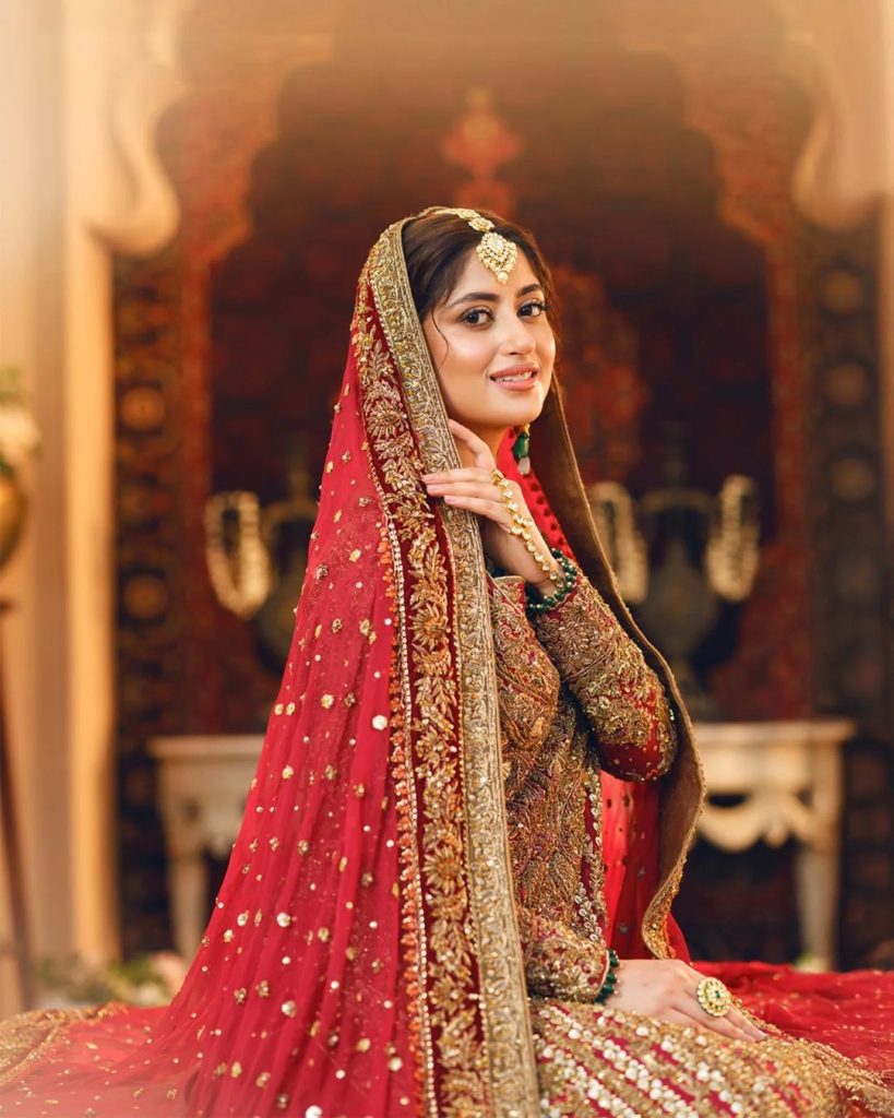 Sajal Aly Ethereal Latest Bridal Shoot For Aisha Imran