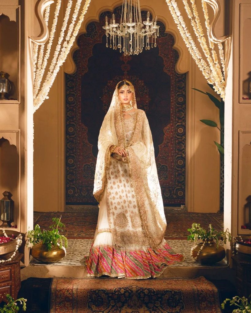 Sajal Aly Look Ethereal In Latest Bridal Shoot For Aisha Imran