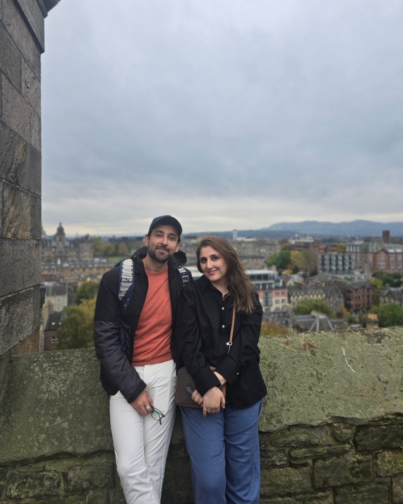 Sami Khan Exploring London With Wife Shanzay Khan