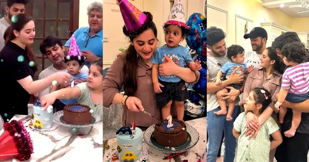 Minal Khan Son’s First Birthday Celebration at Home