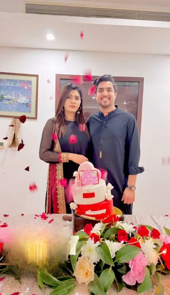 Iqrar Ul Hassan and Aroosa Khan Celebrate Wedding Anniversary