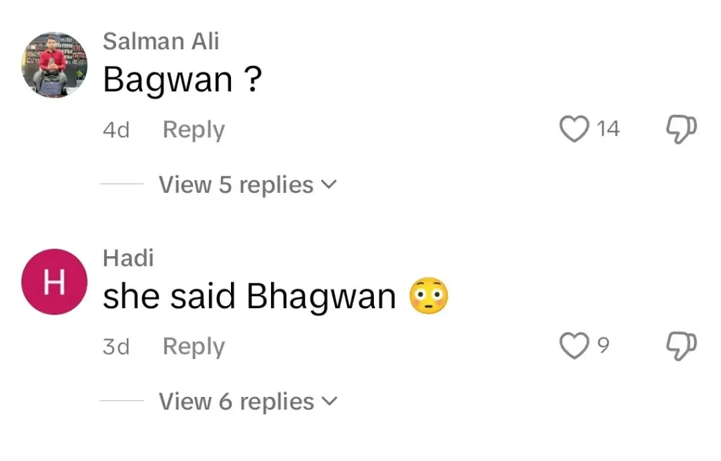 Saba Qamar Calling Nauman Ijaz Bhagwan Confuses Fans